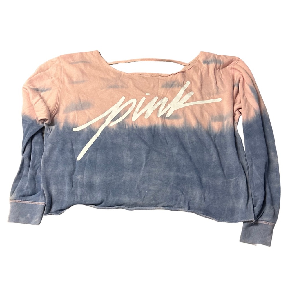 VS PINK | Pink & Blue Ombré Sweatshirt | Y2K 2010s Retro